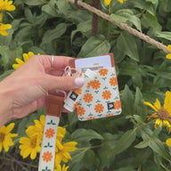 Vertical Leather Wallet - Daisy - Thread®