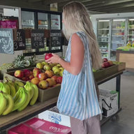 Packable Tote Bag in action at a grocery store - Thread®