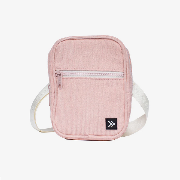 Thread® Rose Dust Corduroy crossbody bag with adjustable jacquard strap