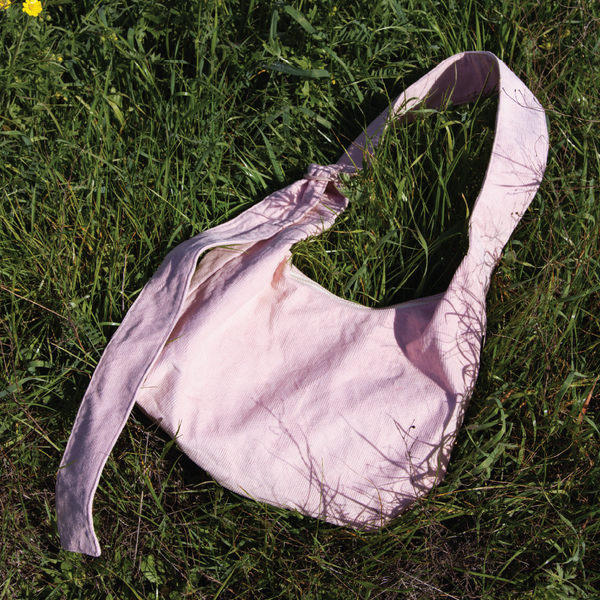Small Slouchy Shoulder Bag - Rose Dust Corduroy - Thread®