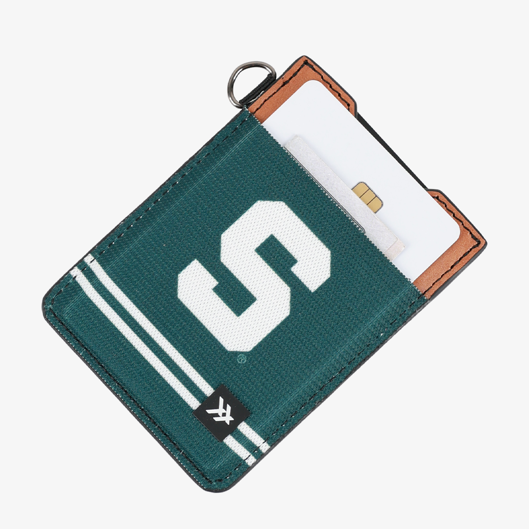 Vertical Leather Wallet - Michigan Green - Thread®