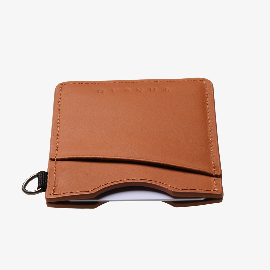 Vertical Leather Wallet - Sand Dollar Black - Thread®