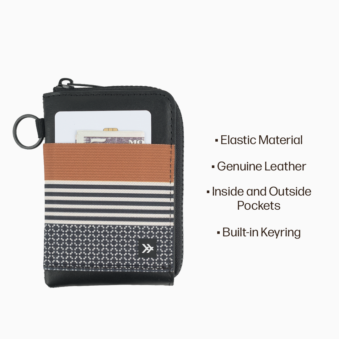 Leather Zip Wallet Everyday Carry Set - Sanders - Thread®