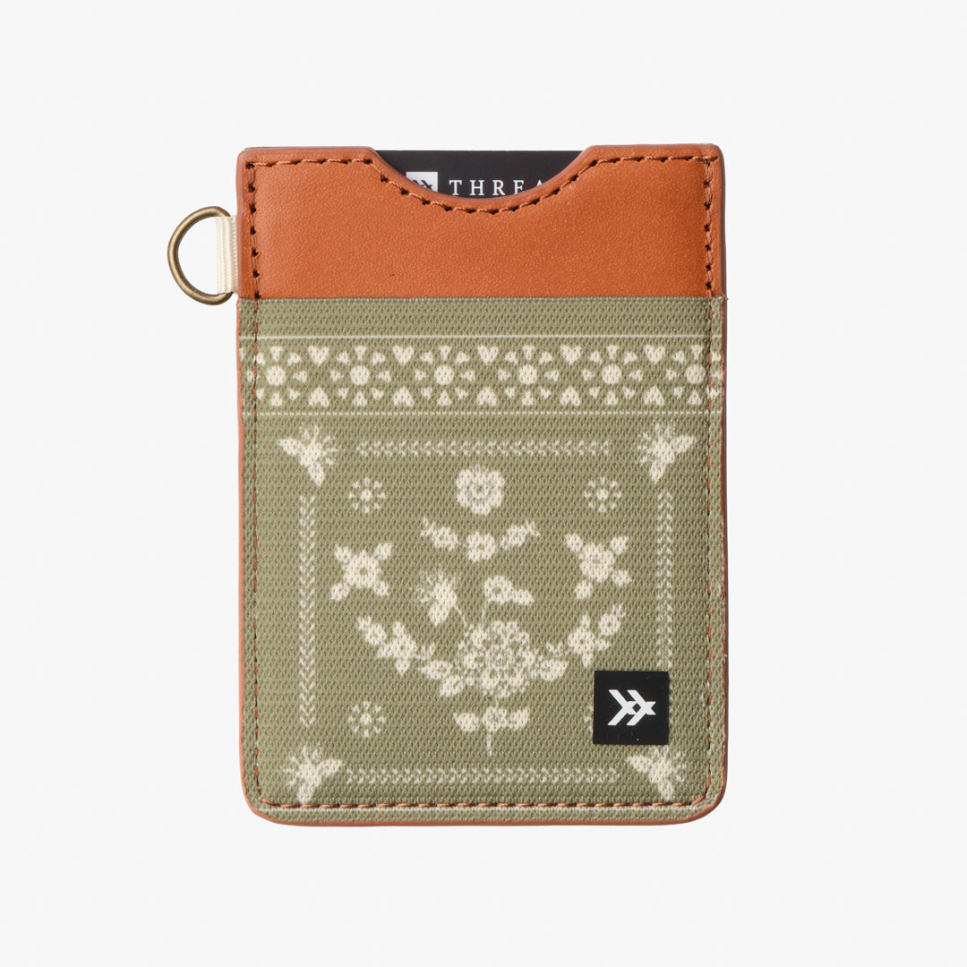 Vertical Leather Wallet - Sawyer Olive - Thread®