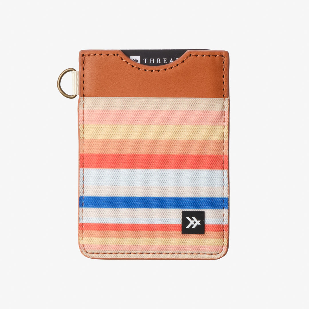Vertical Leather Wallet - Renae Peach - Thread®