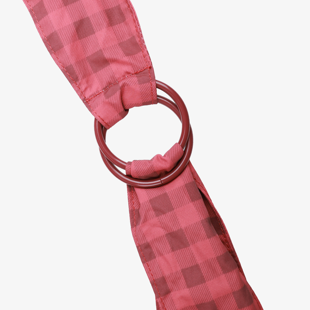 Berry Gingham - Small Slouchy Shoulder Bag