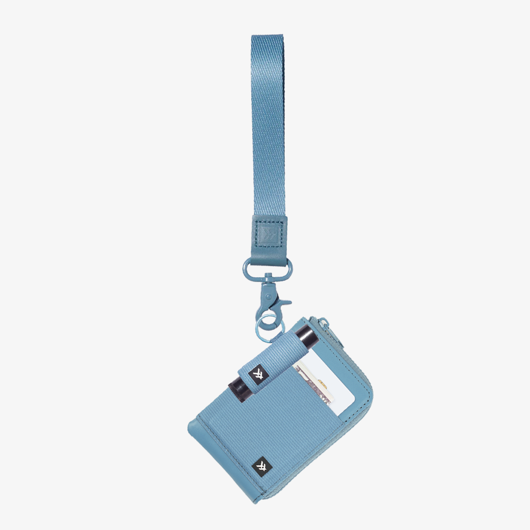 Leather Zip Wallet Everyday Carry Set - Surf Blue - Thread®