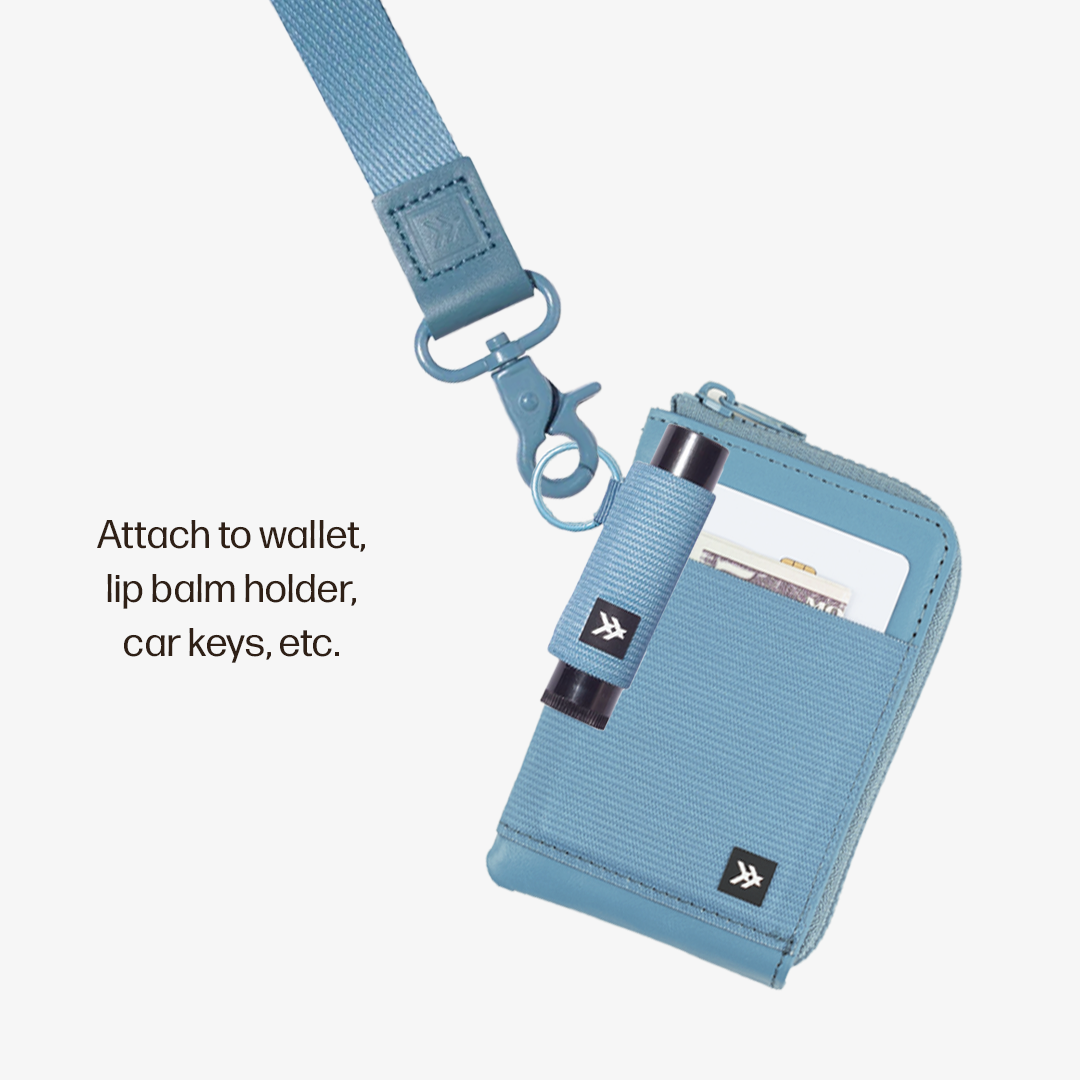 Leather Zip Wallet Everyday Carry Set - Surf Blue - Thread®