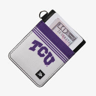 Vertical Leather Wallet - TCU White - Thread®