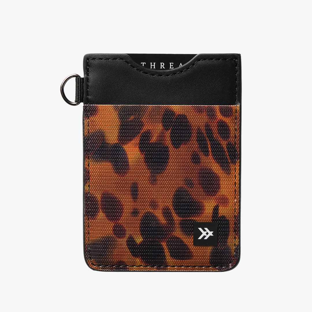 Vertical Leather Wallet - Tortoise - Thread®