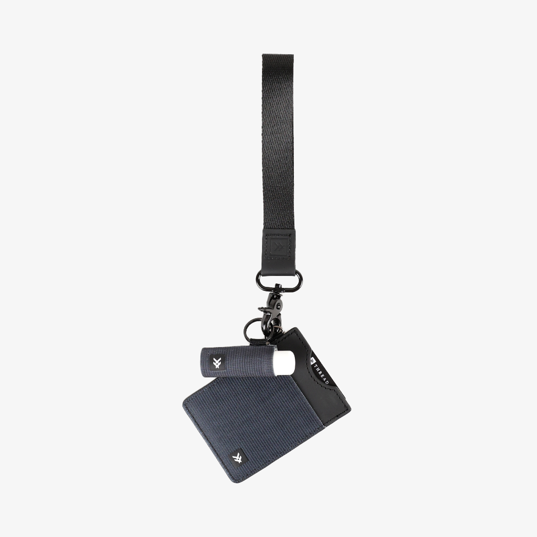 Vertical Leather Wallet Everyday Carry Set - Black - Thread®