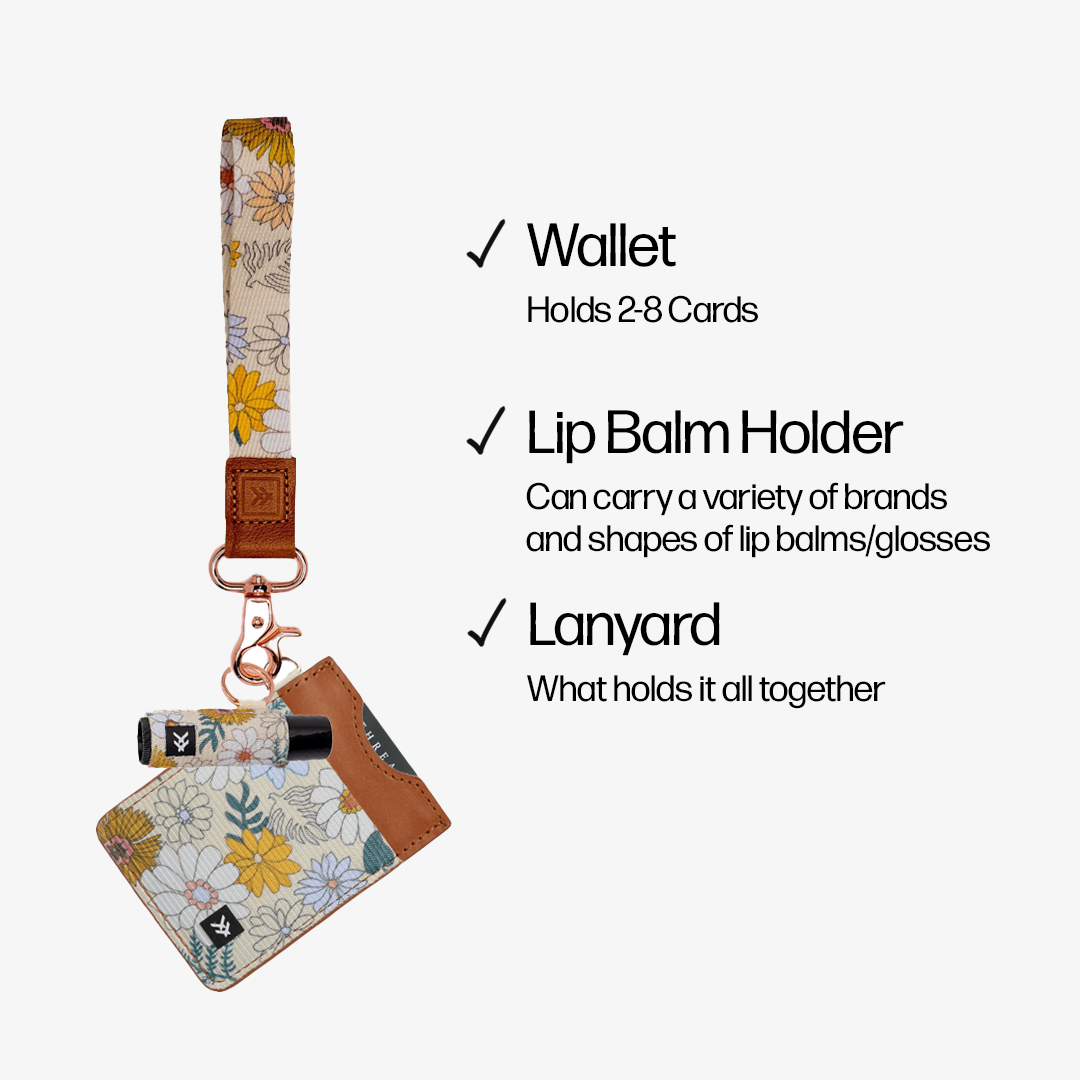 Vertical Leather Wallet Trifecta Bundle - Blossom - Thread®