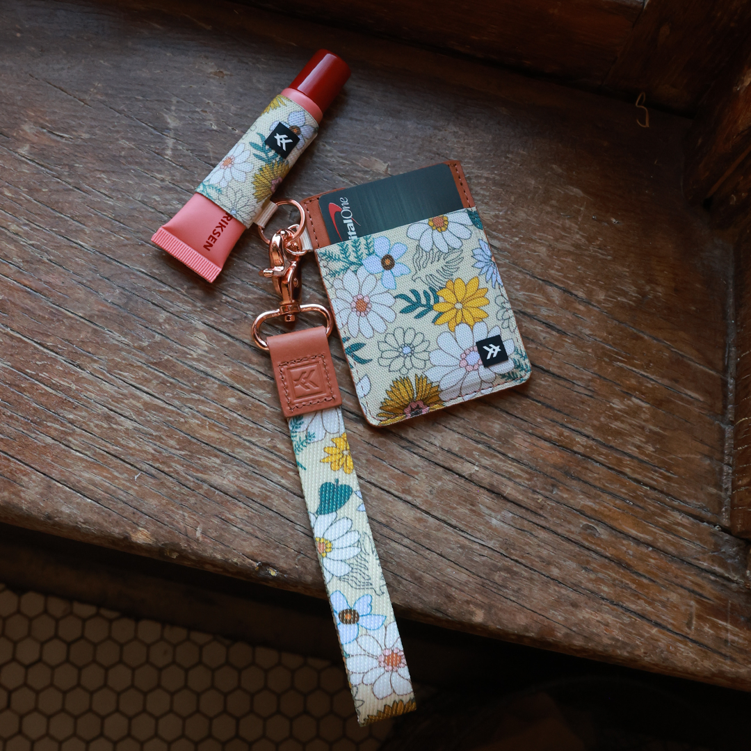 Vertical Leather Wallet Trifecta Bundle - Blossom - Thread®