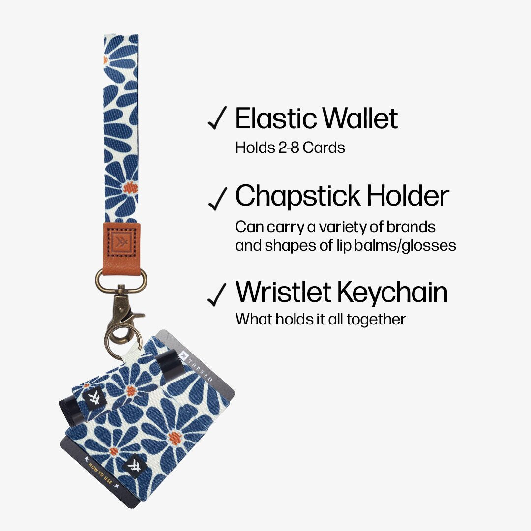 Elastic Wallet Trifecta Bundle - Emmeline Navy - Thread®