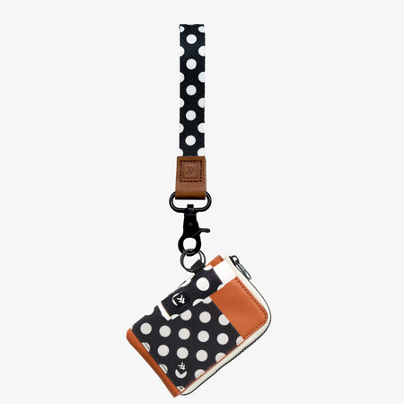 Leather Zip Wallet, Wristlet Keychain, Chapstick Holder Keychain
