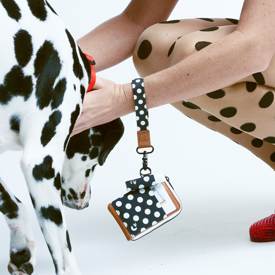 Leather Zip Wallet - Polka Dot - Thread®