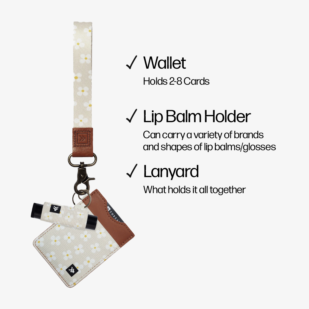 Vertical Leather Wallet Trifecta Bundle - Luna Beige - Thread®