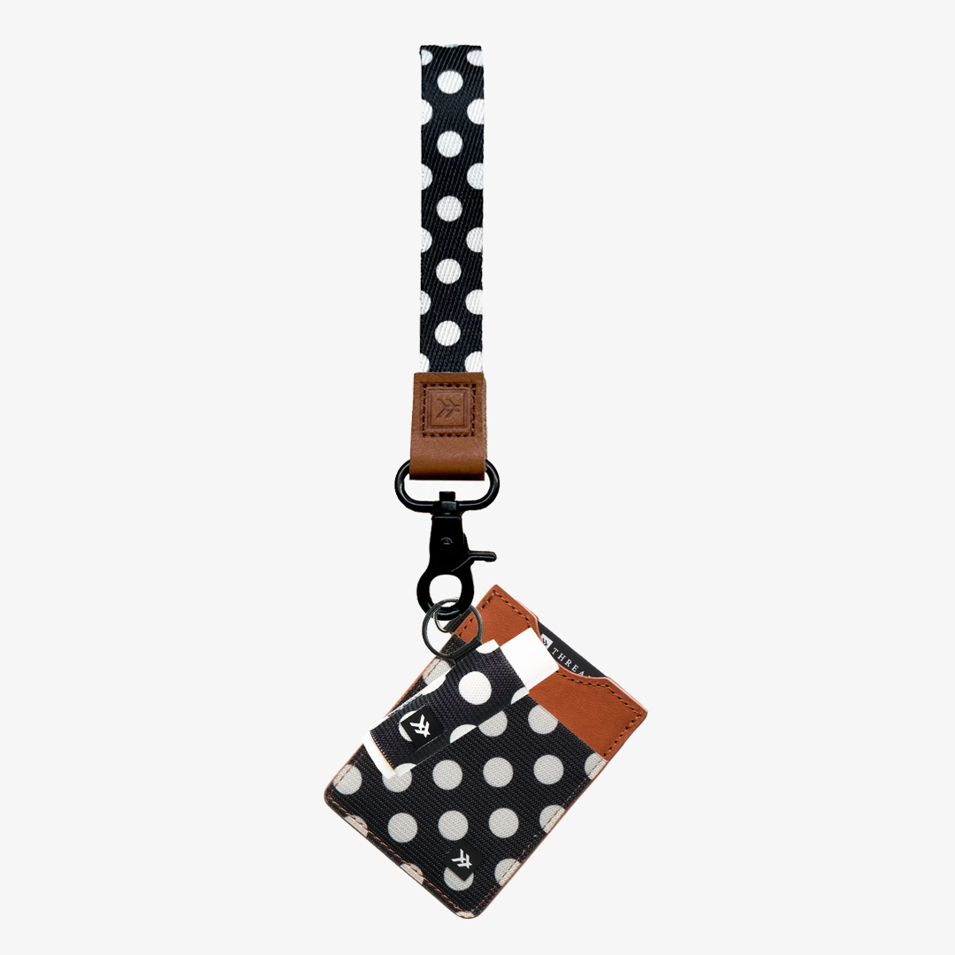 Vertical Leather Wallet Everyday Carry Set - Polka Dot - Thread®