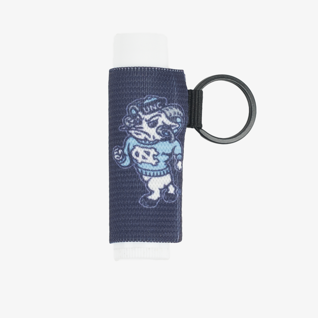 Chapstick Holder Keychain - University of North Carolina Navy - Thread®