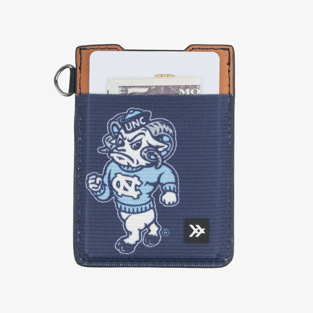 University of North Carolina Navy - Vertical Leather Wallet
