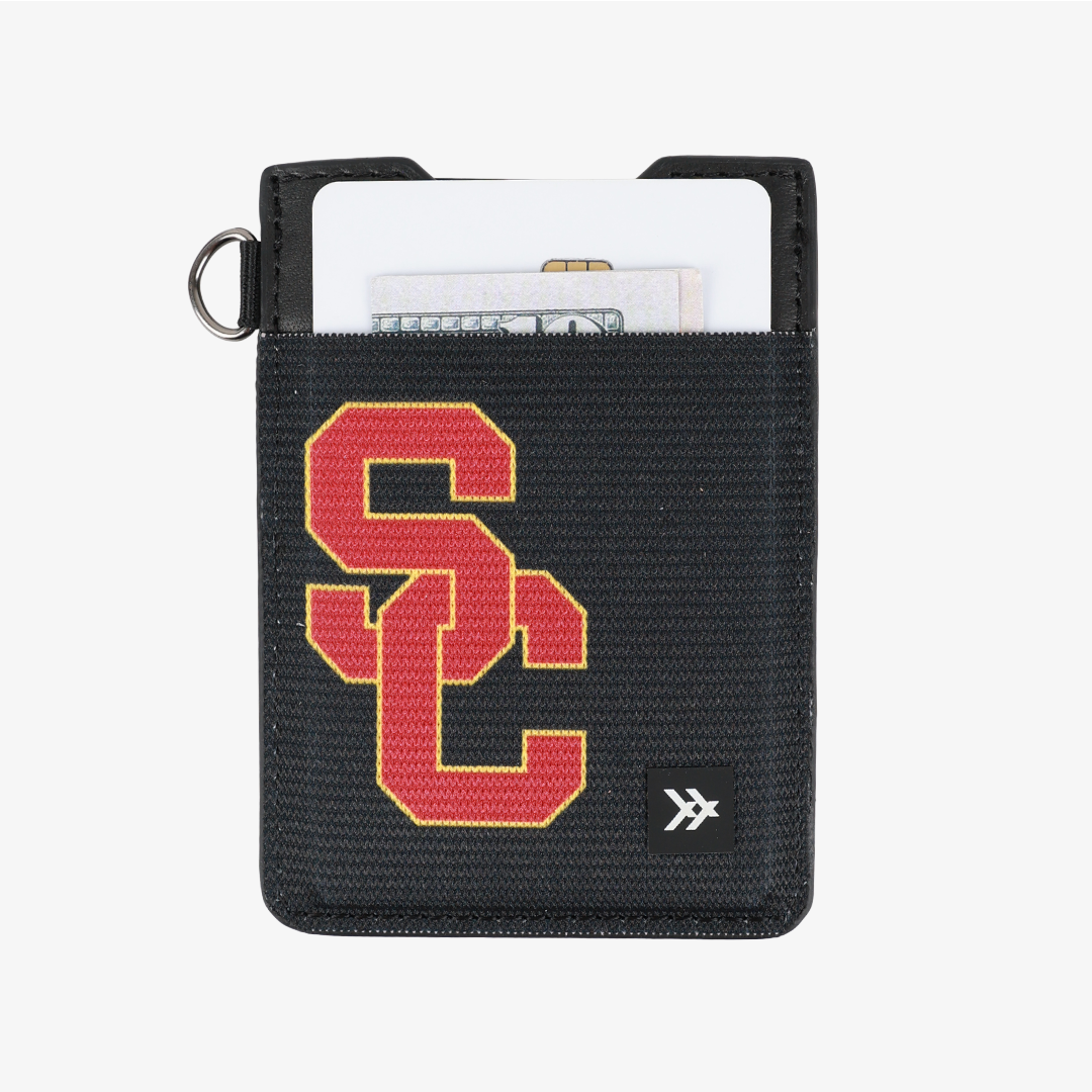 Vertical Leather Wallet - USC Black - Thread®