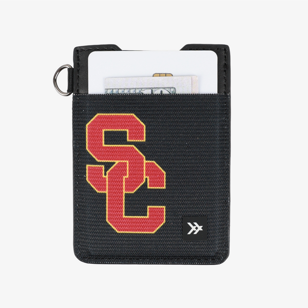 Vertical Leather Wallet - USC Black - Thread®