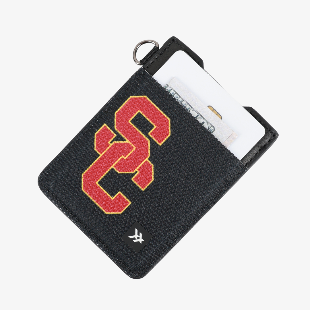 Vertical Leather Wallet - USC Black - Thread®