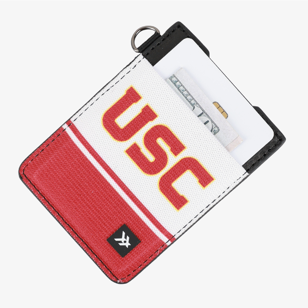 Vertical Leather Wallet - USC White - Thread®