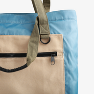 Olive/Surf Blue - Utility Tote Bag