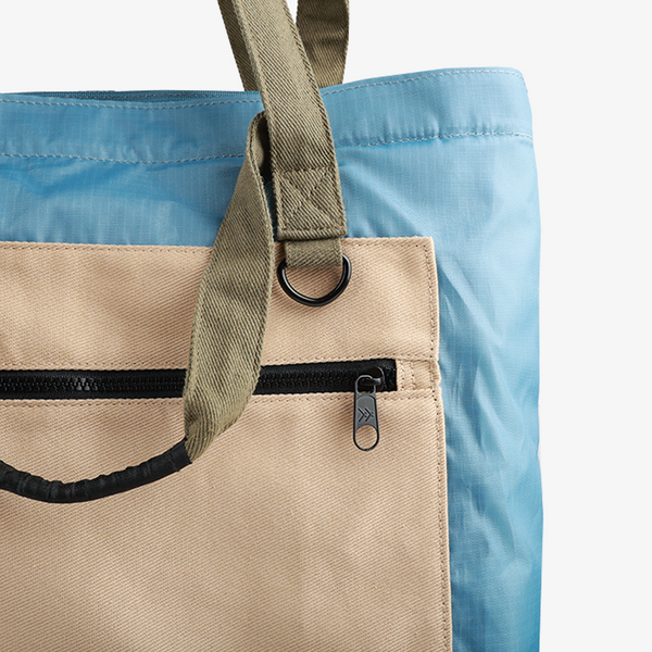 Olive/Surf Blue - Utility Tote Bag