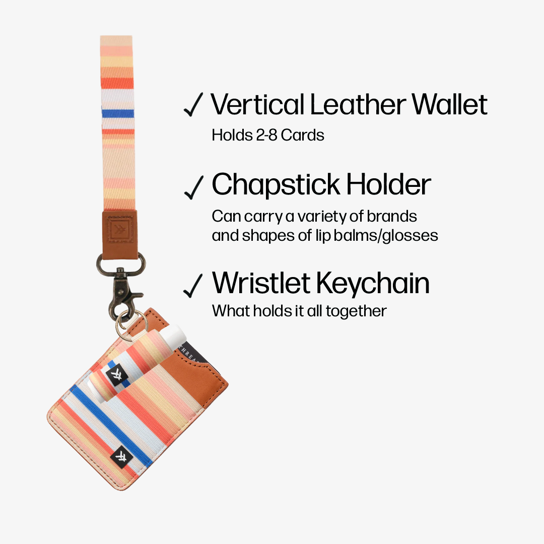 Vertical Leather Wallet Trifecta Bundle - Renae Peach - Thread®