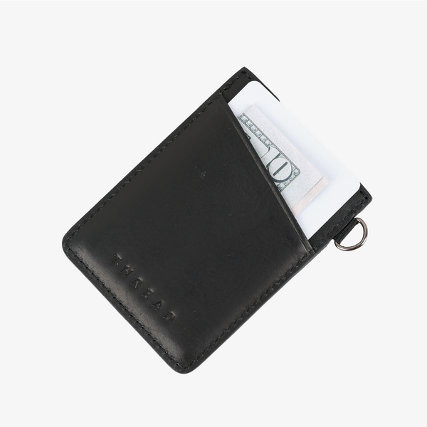 Vertical Leather Wallet - Arkansas Black - Thread®