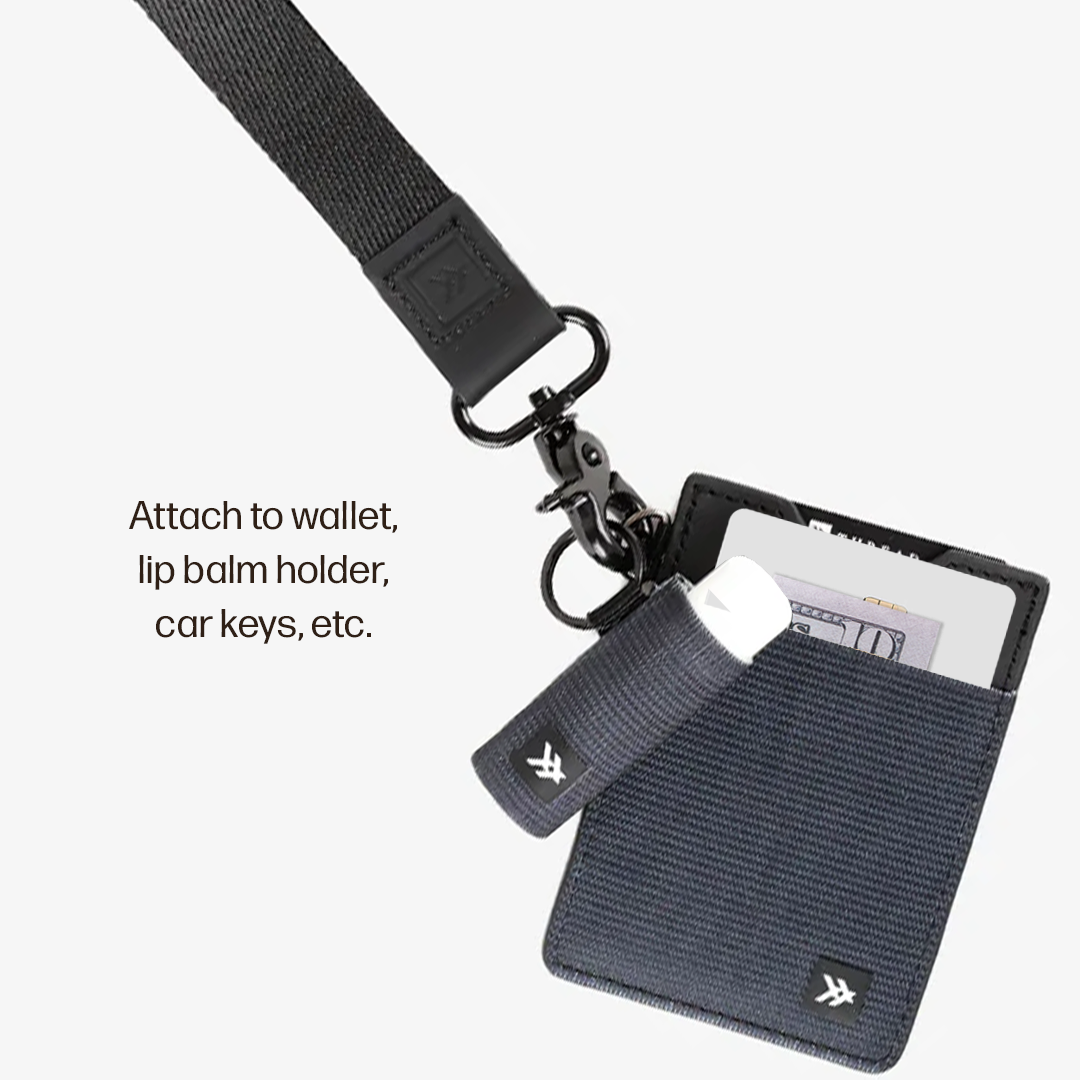 Vertical Leather Wallet Everyday Carry Set - Black - Thread®