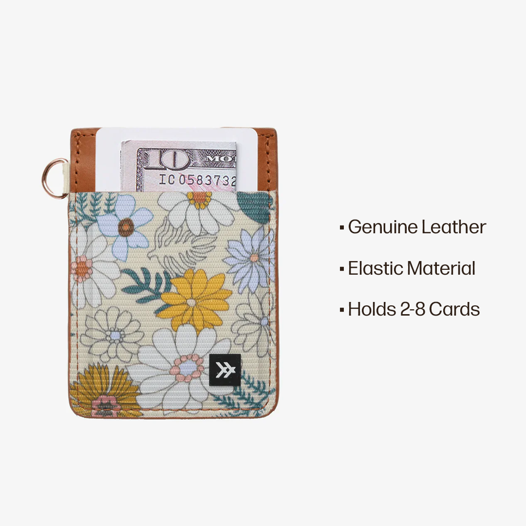 Vertical Leather Wallet Everyday Carry Set - Blossom - Thread®