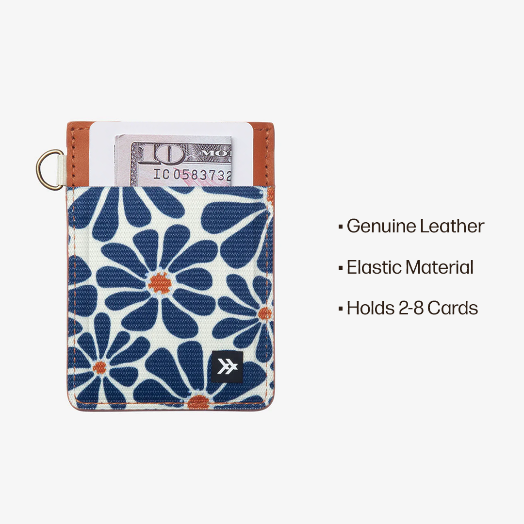 Vertical Leather Wallet Everyday Carry Set - Emmeline Navy - Thread®