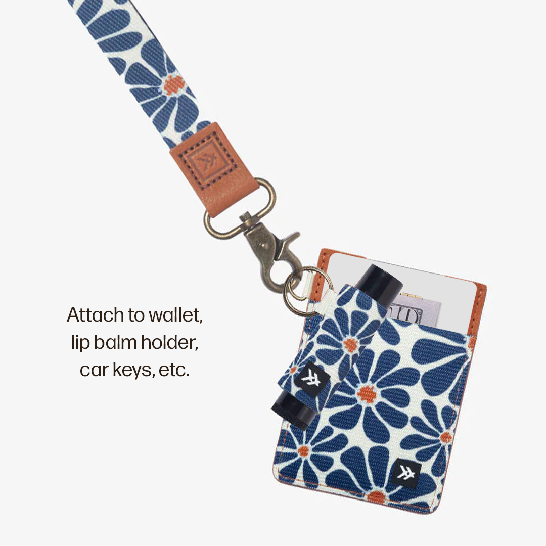 Vertical Leather Wallet Everyday Carry Set - Emmeline Navy - Thread®