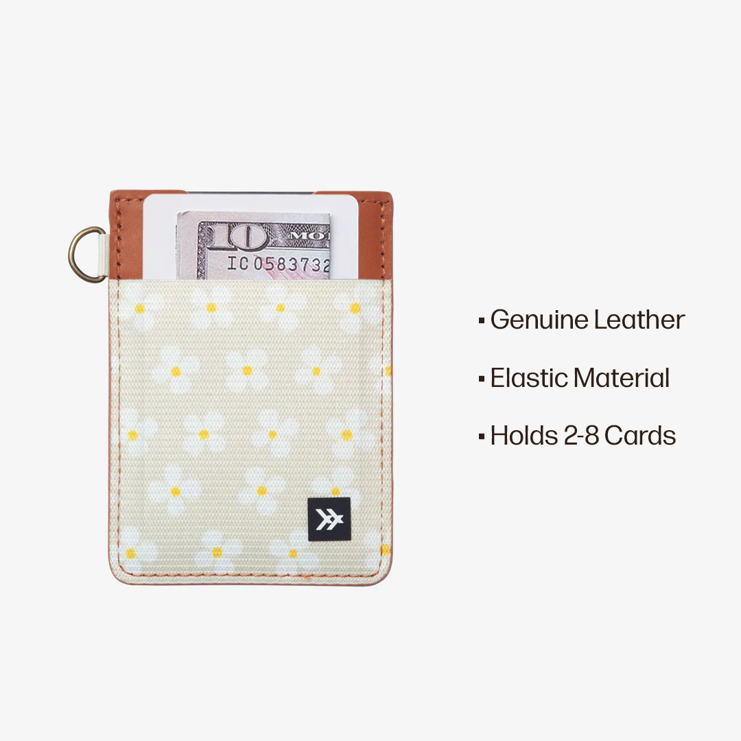 Vertical Leather Wallet Everyday Carry Set - Luna Beige - Thread®