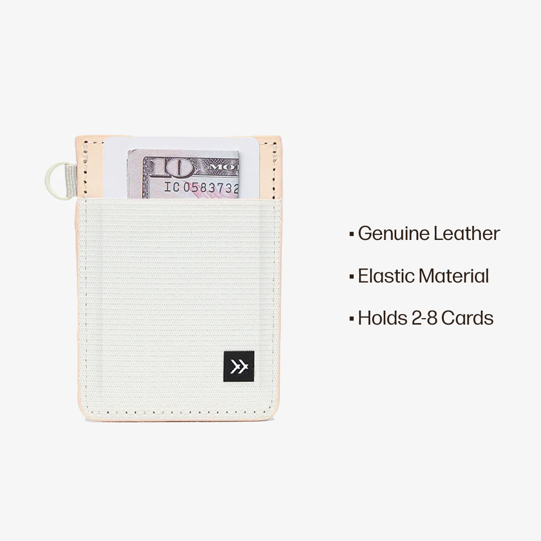 Vertical Leather Wallet Everyday Carry Set - Off White - Thread®