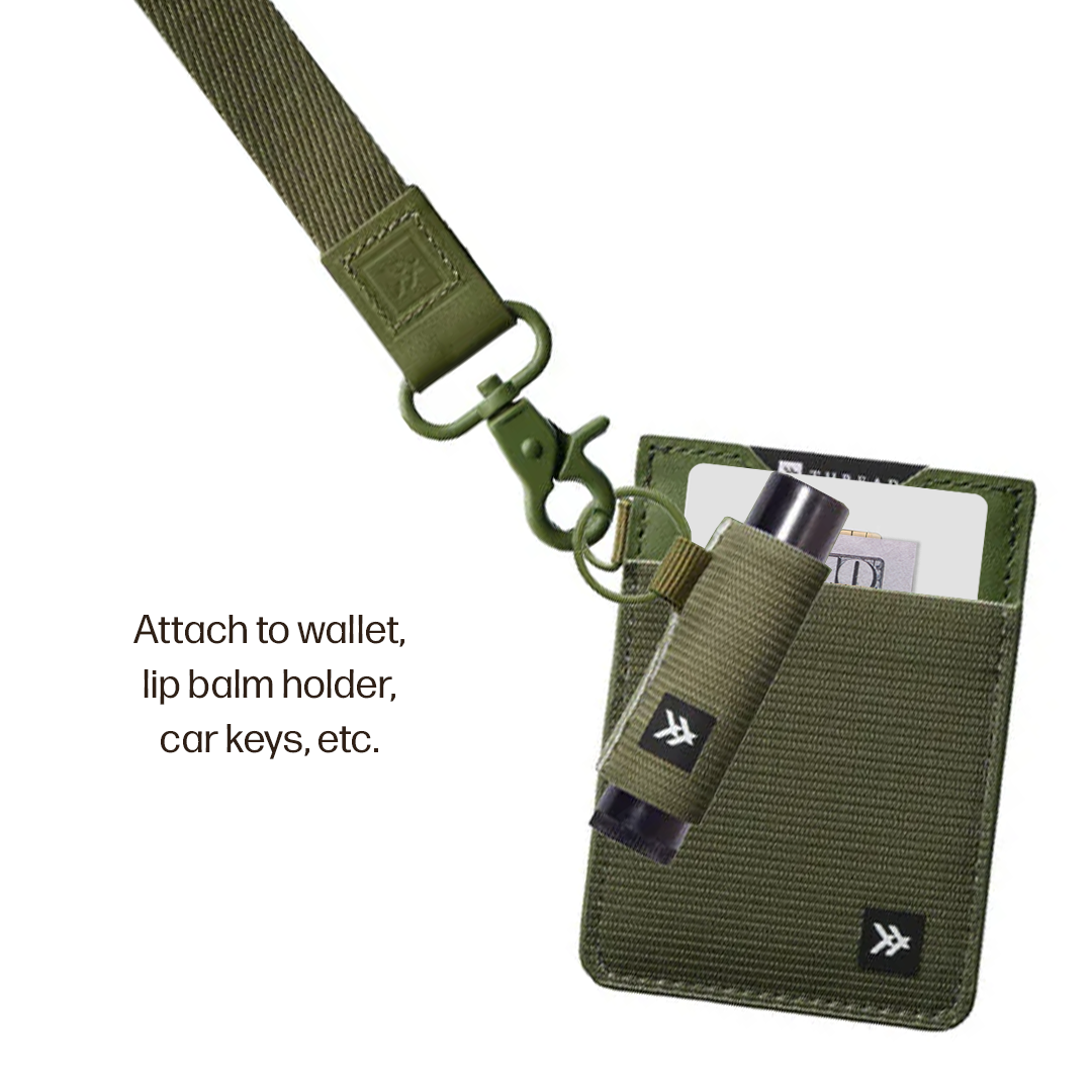 Vertical Leather Wallet Everyday Carry Set - Olive - Thread®