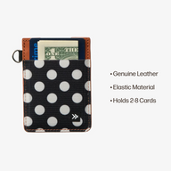 Vertical Leather Wallet Everyday Carry Set - Polka Dot - Thread®