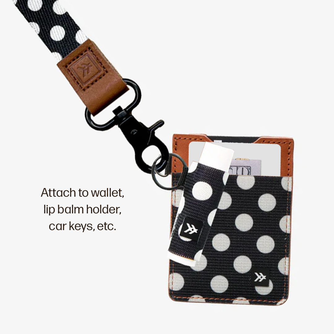 Vertical Leather Wallet Everyday Carry Set - Polka Dot - Thread®