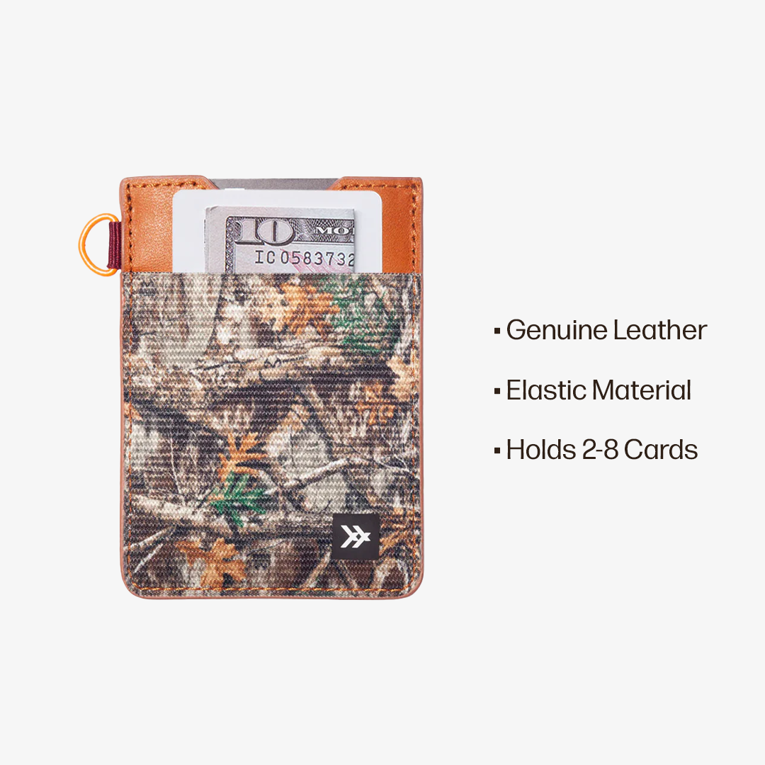 Vertical Leather Wallet Everyday Carry Set - Realtree Edge - Thread®