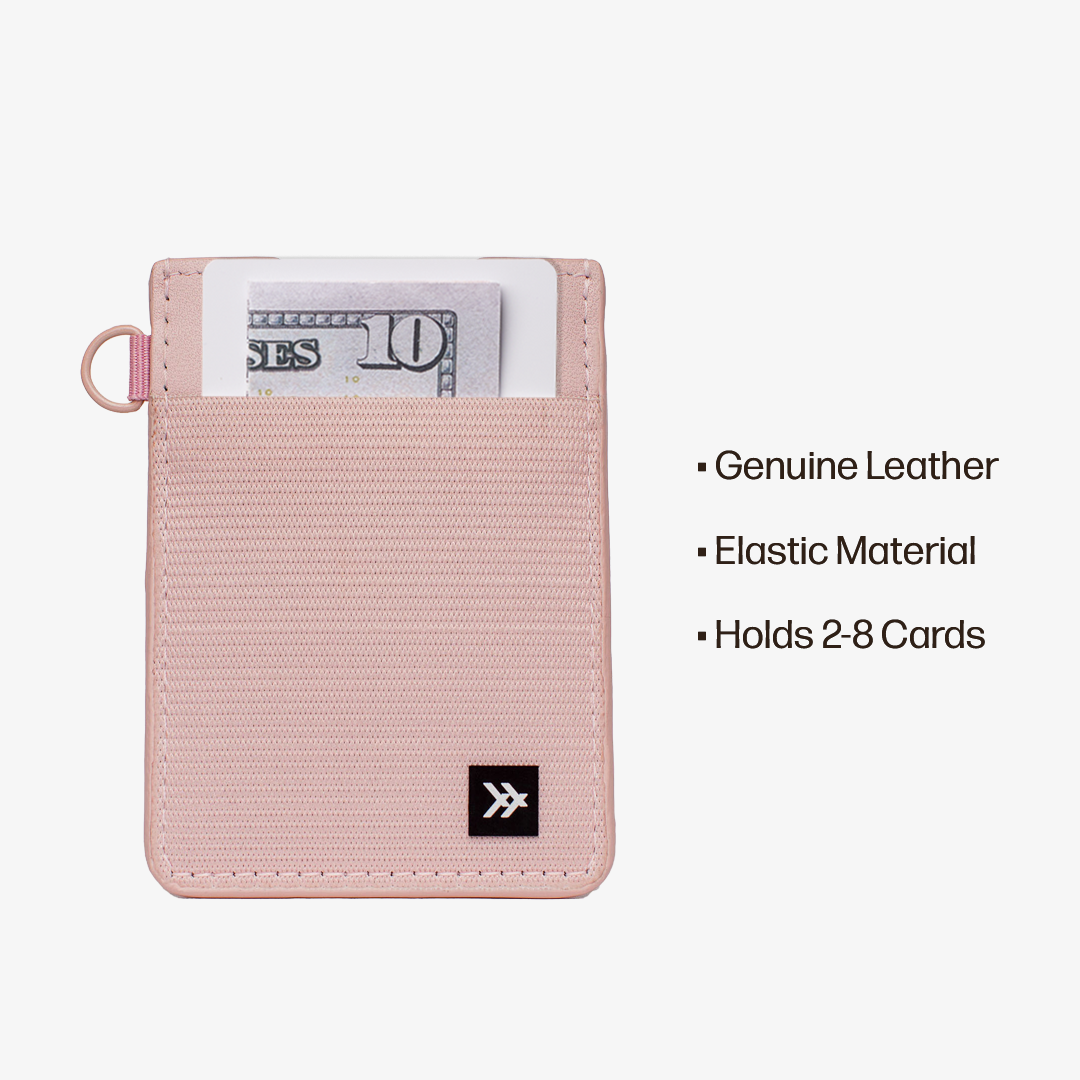 Vertical Leather Wallet Everyday Carry Set - Rose Dust - Thread®