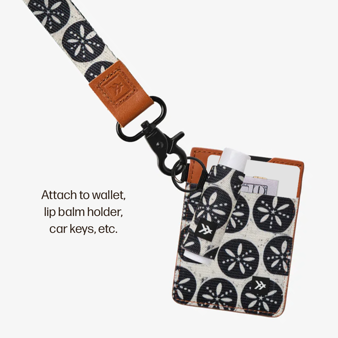 Vertical Leather Wallet Everyday Carry Set - Sand Dollar Black - Thread®