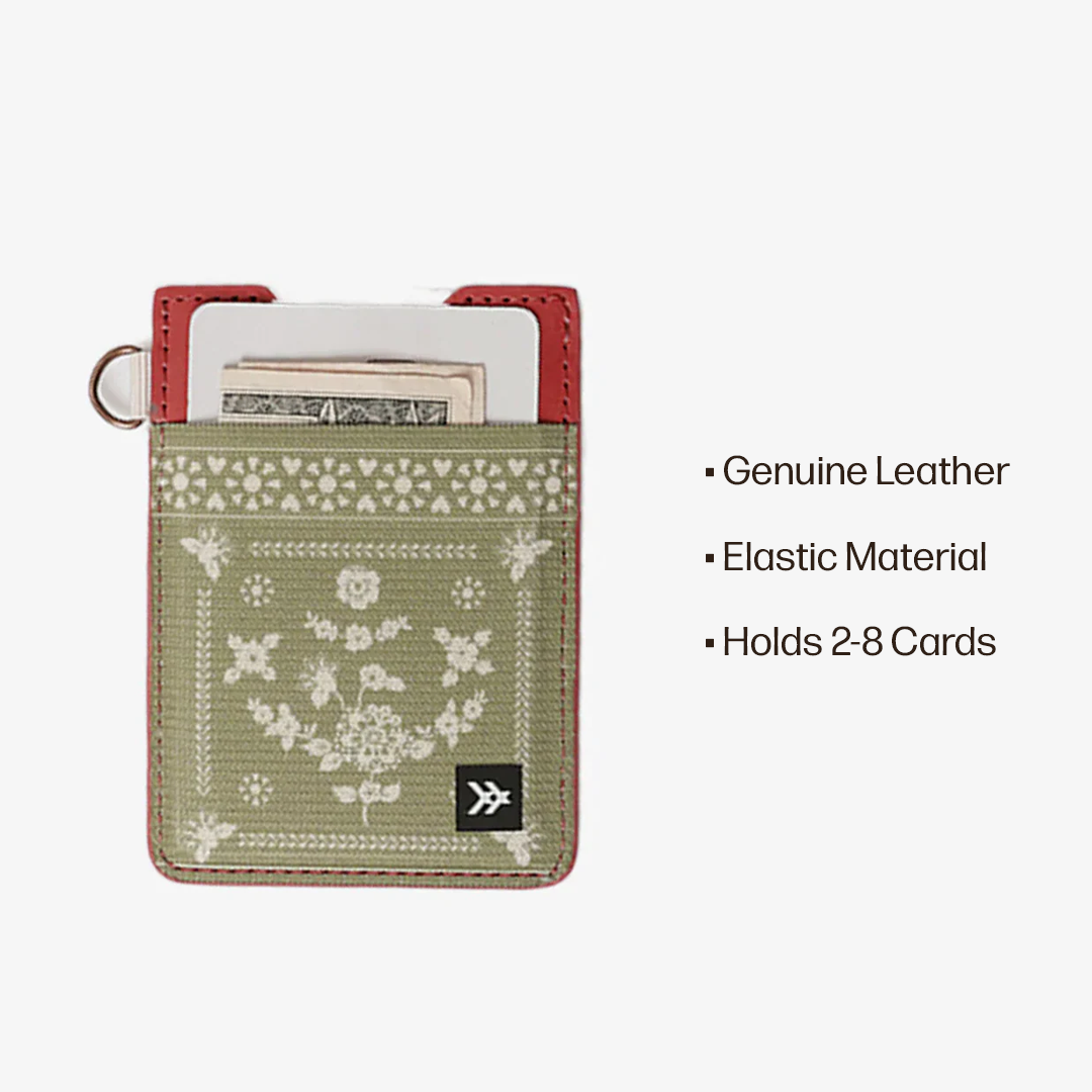 Vertical Leather Wallet Everyday Carry Set - Sawyer Olive - Thread®
