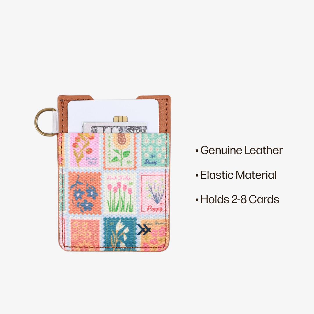 Vertical Leather Wallet Everyday Carry Set - Stamps - Thread®