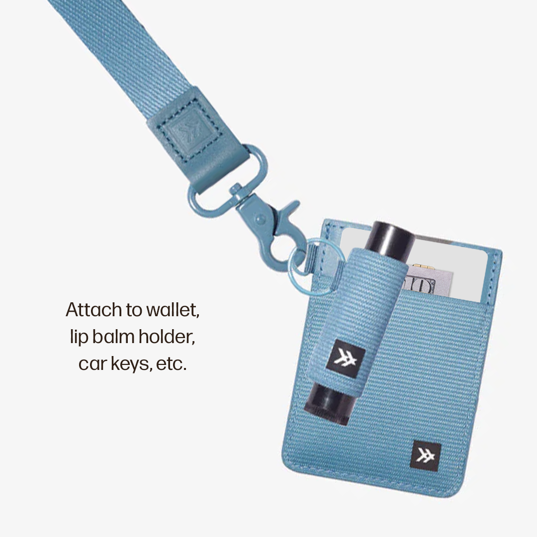 Vertical Leather Wallet Everyday Carry Set - Surf Blue - Thread®