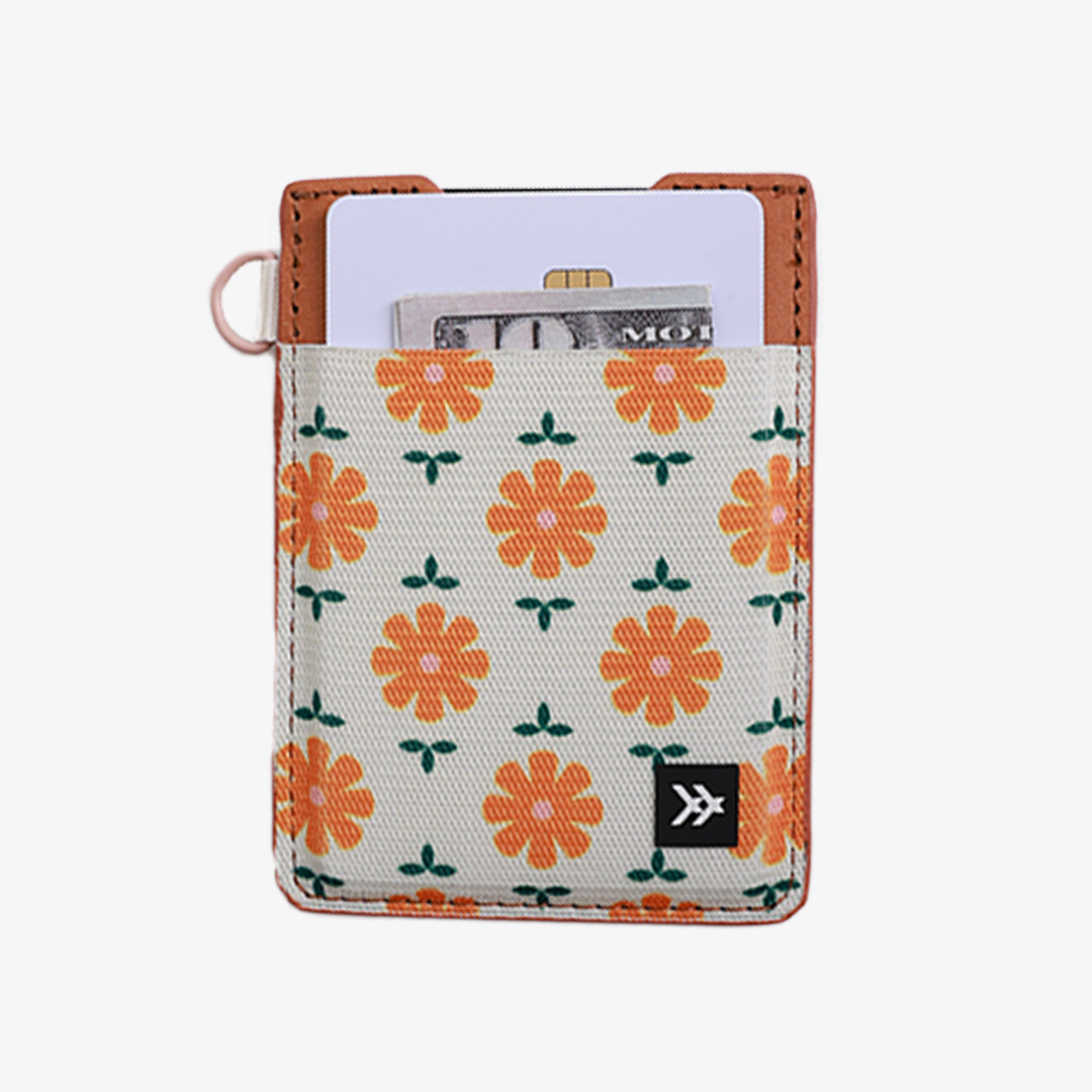 Vertical Leather Wallet - Daisy - Thread®