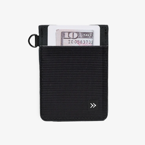Black Vertical Leather Wallet