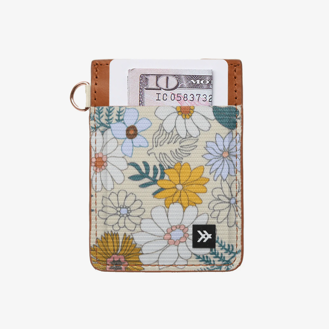 Blossom Vertical Leather Wallet